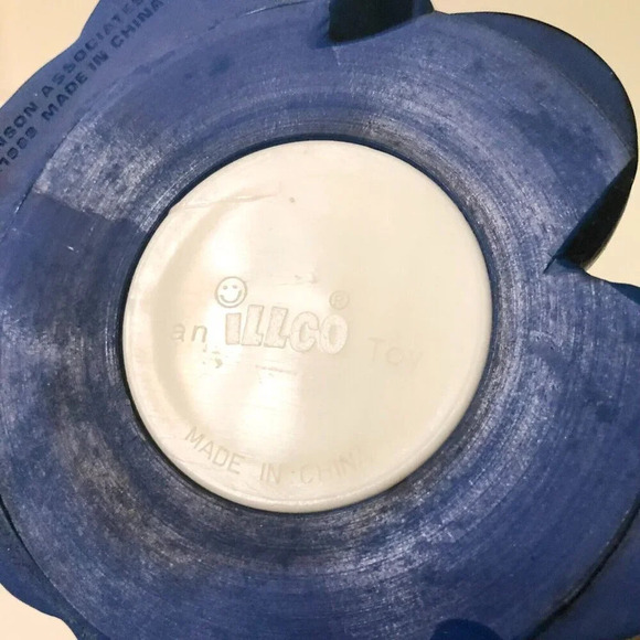 Vintage  Baby Kermit Coin Bank Muppet Babies Pirate Illco 9.5 Inch Tall - Picture 14 of 15